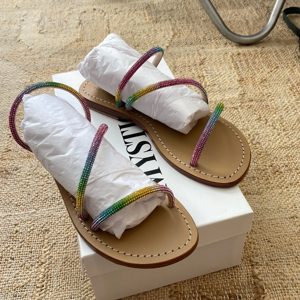 NIB Mystique x Stephanie Gottlieb Lizzie sandal multi - Picture 4 of 5